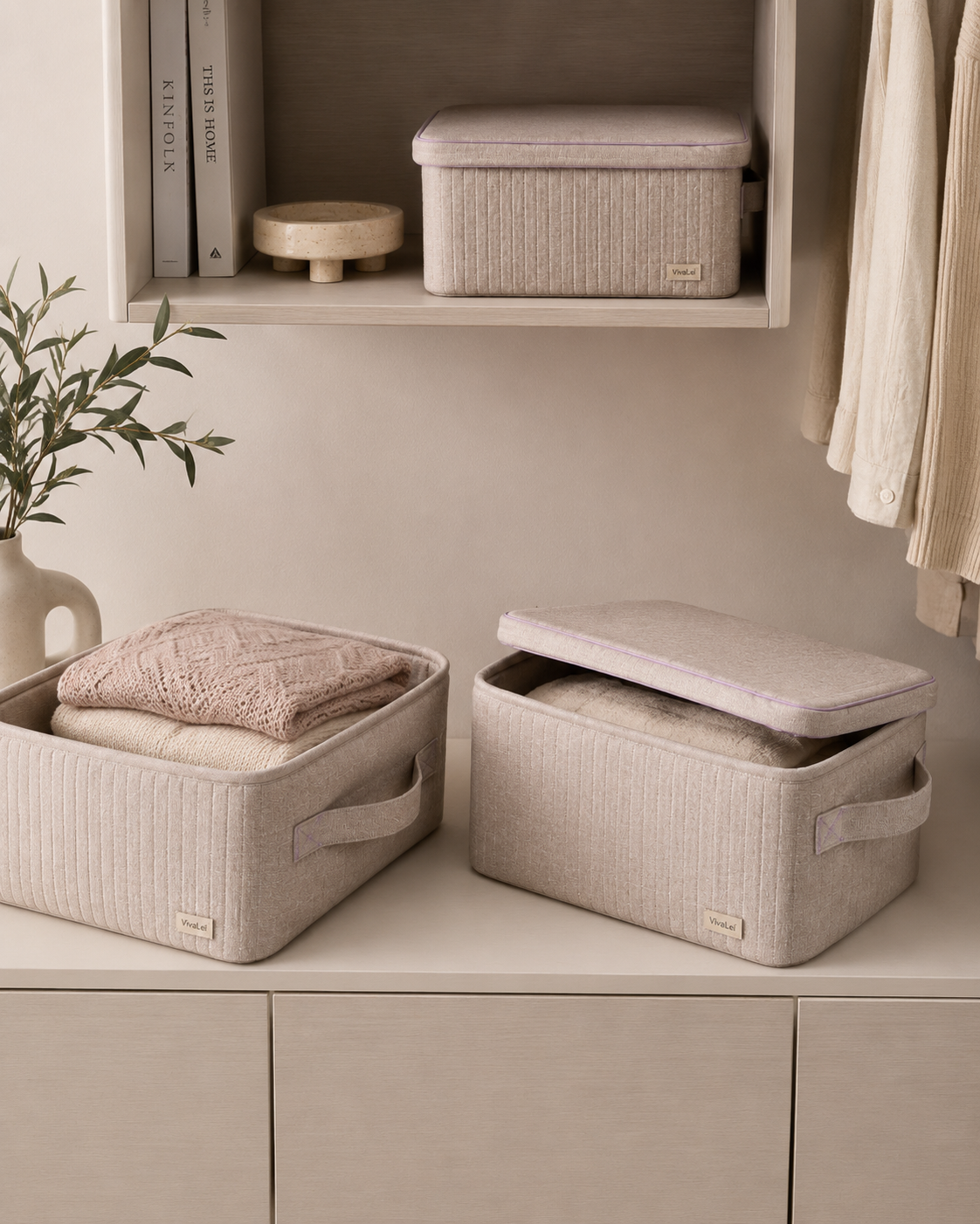 Organizer VivaLei in tessuto – Set 3 contenitori
